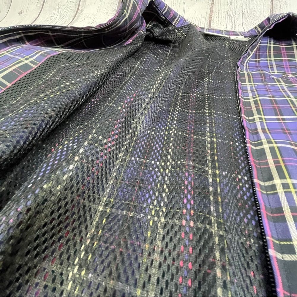 LIZGOLF / LIZ CLAIRBORNE lightweight plaid full zip golf jacket, size M - Picture 11 of 15